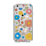 スリムプロテクションケース［ もふもちどうぶつ花柄 ］