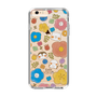 スリムプロテクションケース［ もふもちどうぶつ花柄 ］