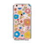 スリムプロテクションケース［ もふもちどうぶつ花柄 ］
