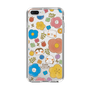 スリムプロテクションケース［ もふもちどうぶつ花柄 ］