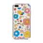 スリムプロテクションケース［ もふもちどうぶつ花柄 ］