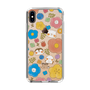 スリムプロテクションケース［ もふもちどうぶつ花柄 ］