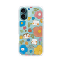 スリムプロテクションケース［ もふもちどうぶつ花柄 ］