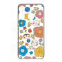 スリムプロテクションケース［ もふもちどうぶつ花柄 ］