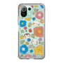 スリムプロテクションケース［ もふもちどうぶつ花柄 ］