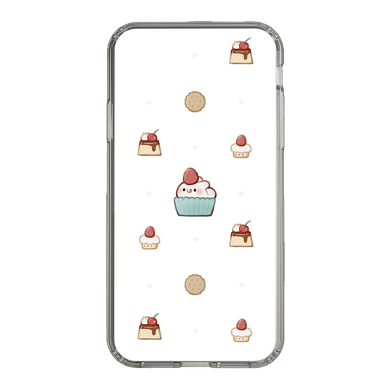 スリムプロテクションケース［ とことこスイーツ(クリア) ］