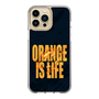 スリムプロテクションケース［ ORANGE IS LIFE black ］