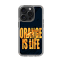 スリムプロテクションケース［ ORANGE IS LIFE black ］