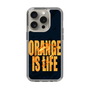 スリムプロテクションケース［ ORANGE IS LIFE black ］