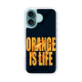 スリムプロテクションケース［ ORANGE IS LIFE black ］