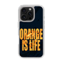 スリムプロテクションケース［ ORANGE IS LIFE black ］
