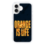 スリムプロテクションケース［ ORANGE IS LIFE black ］