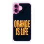 スリムプロテクションケース［ ORANGE IS LIFE black ］