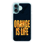 スリムプロテクションケース［ ORANGE IS LIFE black ］