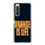 スリムプロテクションケース［ ORANGE IS LIFE black ］