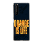 スリムプロテクションケース［ ORANGE IS LIFE black ］
