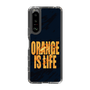 スリムプロテクションケース［ ORANGE IS LIFE black ］