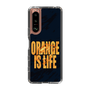 スリムプロテクションケース［ ORANGE IS LIFE black ］