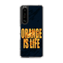 スリムプロテクションケース［ ORANGE IS LIFE black ］