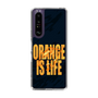 スリムプロテクションケース［ ORANGE IS LIFE black ］