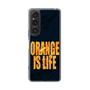スリムプロテクションケース［ ORANGE IS LIFE black ］