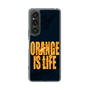 スリムプロテクションケース［ ORANGE IS LIFE black ］