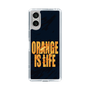 スリムプロテクションケース［ ORANGE IS LIFE black ］