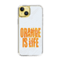 スリムプロテクションケース［ ORANGE IS LIFE white ］
