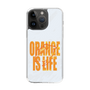 スリムプロテクションケース［ ORANGE IS LIFE white ］