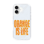 スリムプロテクションケース［ ORANGE IS LIFE white ］