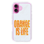 スリムプロテクションケース［ ORANGE IS LIFE white ］