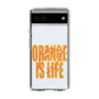 スリムプロテクションケース［ ORANGE IS LIFE white ］