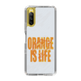スリムプロテクションケース［ ORANGE IS LIFE white ］