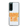 スリムプロテクションケース［ ORANGE IS LIFE white ］