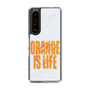 スリムプロテクションケース［ ORANGE IS LIFE white ］