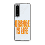 スリムプロテクションケース［ ORANGE IS LIFE white ］
