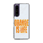 スリムプロテクションケース［ ORANGE IS LIFE white ］