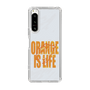 スリムプロテクションケース［ ORANGE IS LIFE white ］