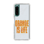 スリムプロテクションケース［ ORANGE IS LIFE white ］