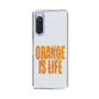 スリムプロテクションケース［ ORANGE IS LIFE white ］