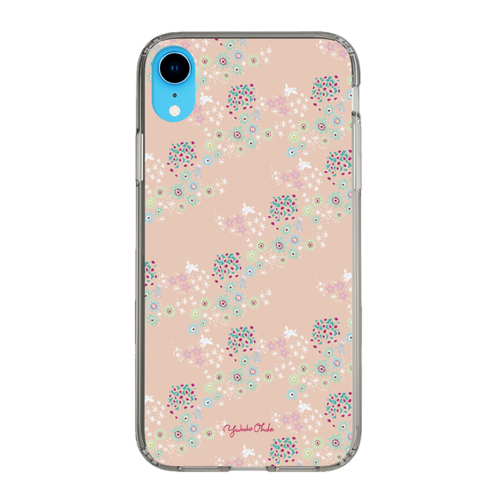 スリムプロテクションケース［ 野花と子うさぎ-ピンク ］