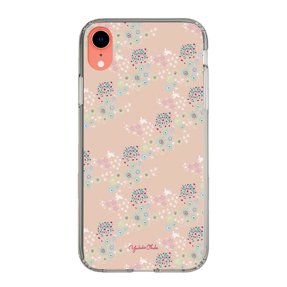 スリムプロテクションケース［ 野花と子うさぎ-ピンク ］