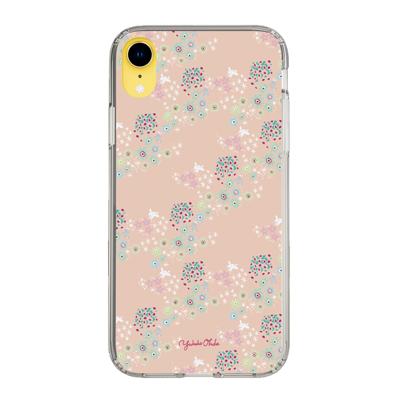 スリムプロテクションケース［ 野花と子うさぎ-ピンク ］