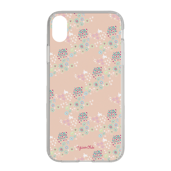 スリムプロテクションケース［ 野花と子うさぎ-ピンク ］