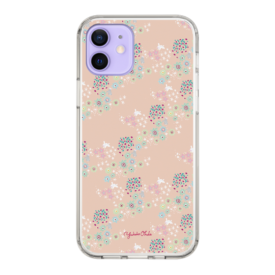 スリムプロテクションケース［ 野花と子うさぎ-ピンク ］