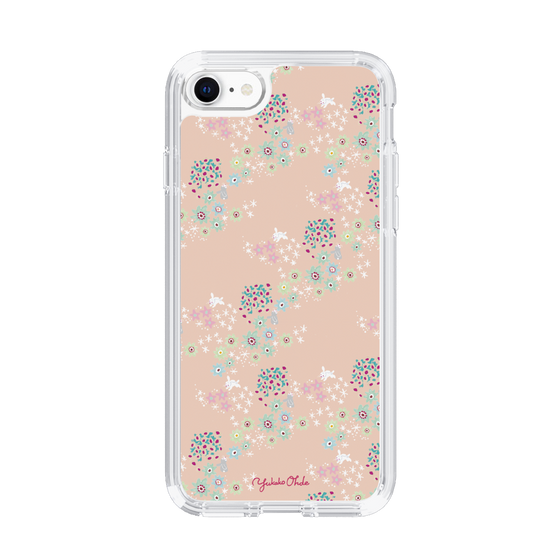 スリムプロテクションケース［ 野花と子うさぎ-ピンク ］