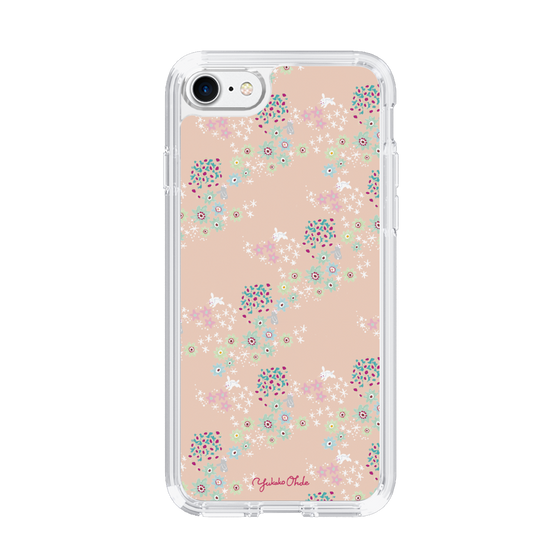 スリムプロテクションケース［ 野花と子うさぎ-ピンク ］