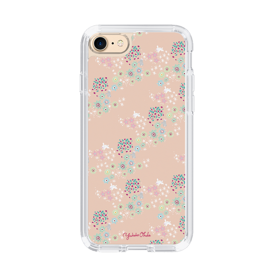 スリムプロテクションケース［ 野花と子うさぎ-ピンク ］