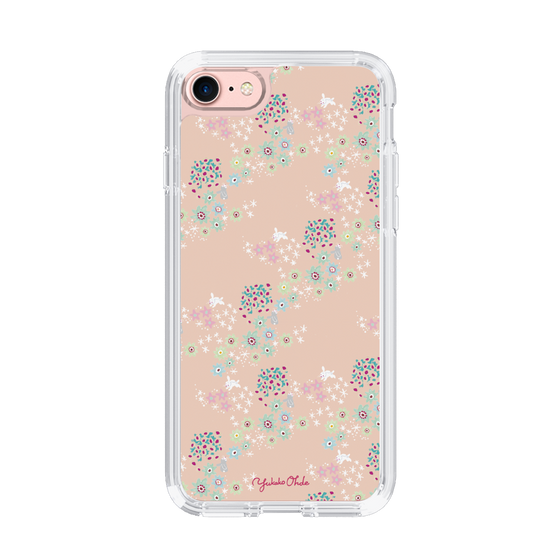 スリムプロテクションケース［ 野花と子うさぎ-ピンク ］