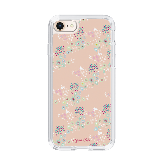 スリムプロテクションケース［ 野花と子うさぎ-ピンク ］